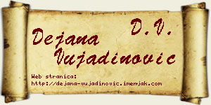 Dejana Vujadinović vizit kartica